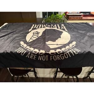 POW MIA Flag Double Sided Military Banner - Large - 68x46